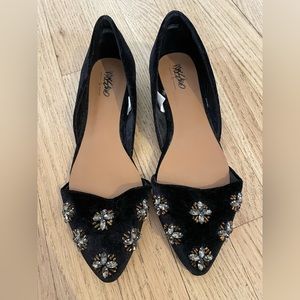 Black flats with embellishments!
